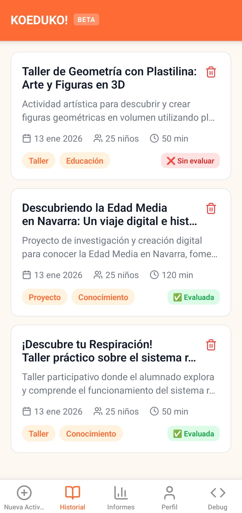 KOEDUKO — pantalla de evaluación para Educación Primaria